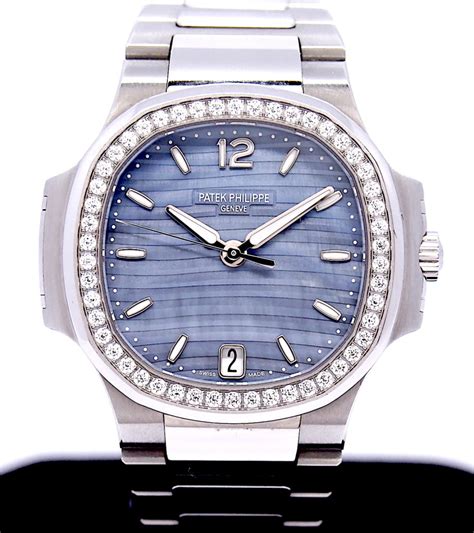 patek philippe nautilus 7018 1a-010|Patek Philippe Nautilus full diamond.